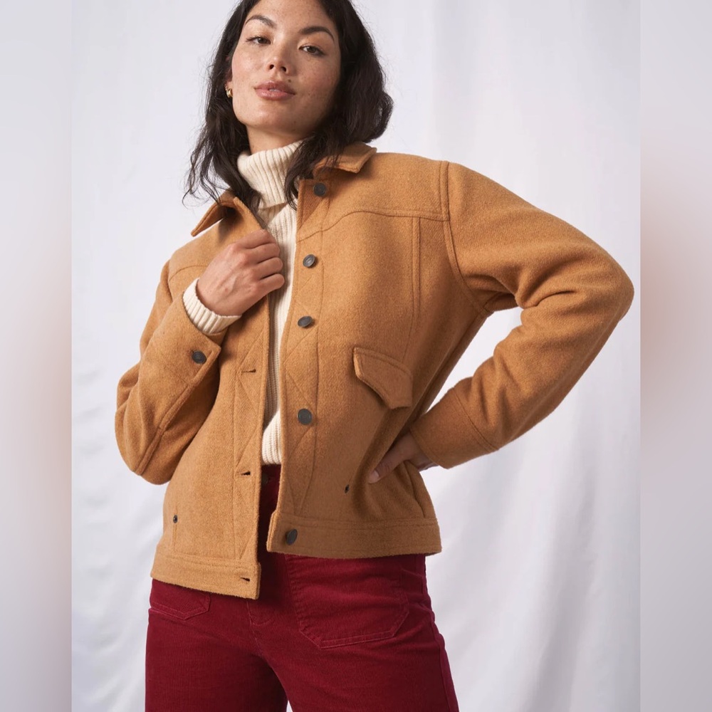 United by Blue Women’s Recycled Wool Trucker Jacket
